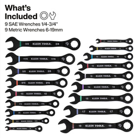 Klein Tools 69418CG 90-tooth ratchet close-up enabling precise access.