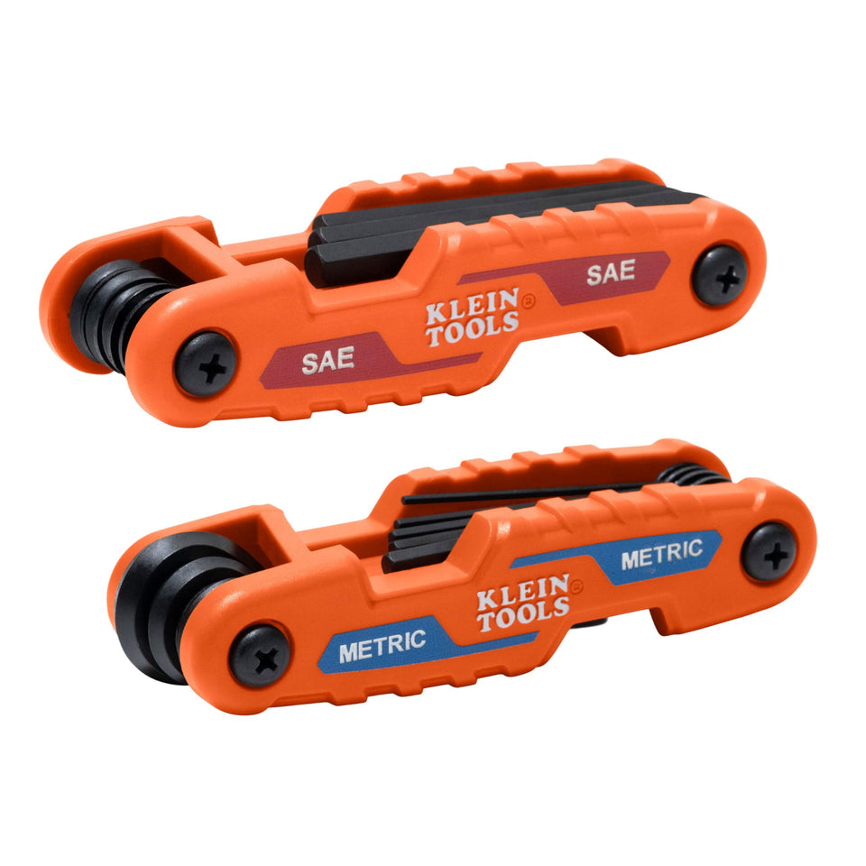 Klein Tools 70542 folding hex key set showing compact design for easy carrying.
