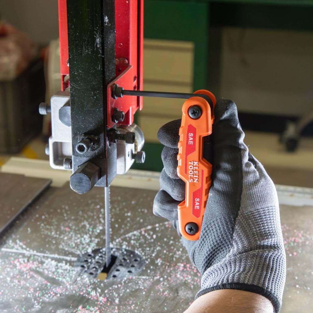 Klein Tools 70542 precise-fit hex keys reduce stripping and slipping.