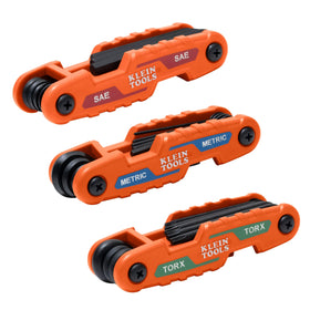 Klein Tools 70543 compact folding hex keys closed for pocket portability