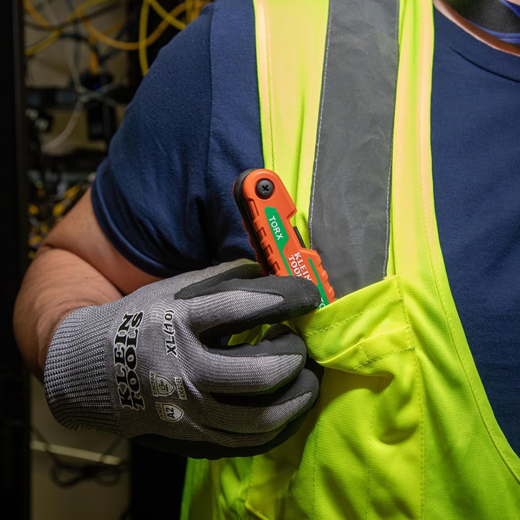 Klein Tools 70543 compact set stored in pocket for on-site tasks