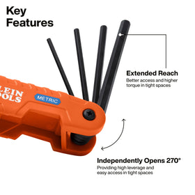 Klein Tools 70550M tension-adjustment outer body enables easy key tweaks.