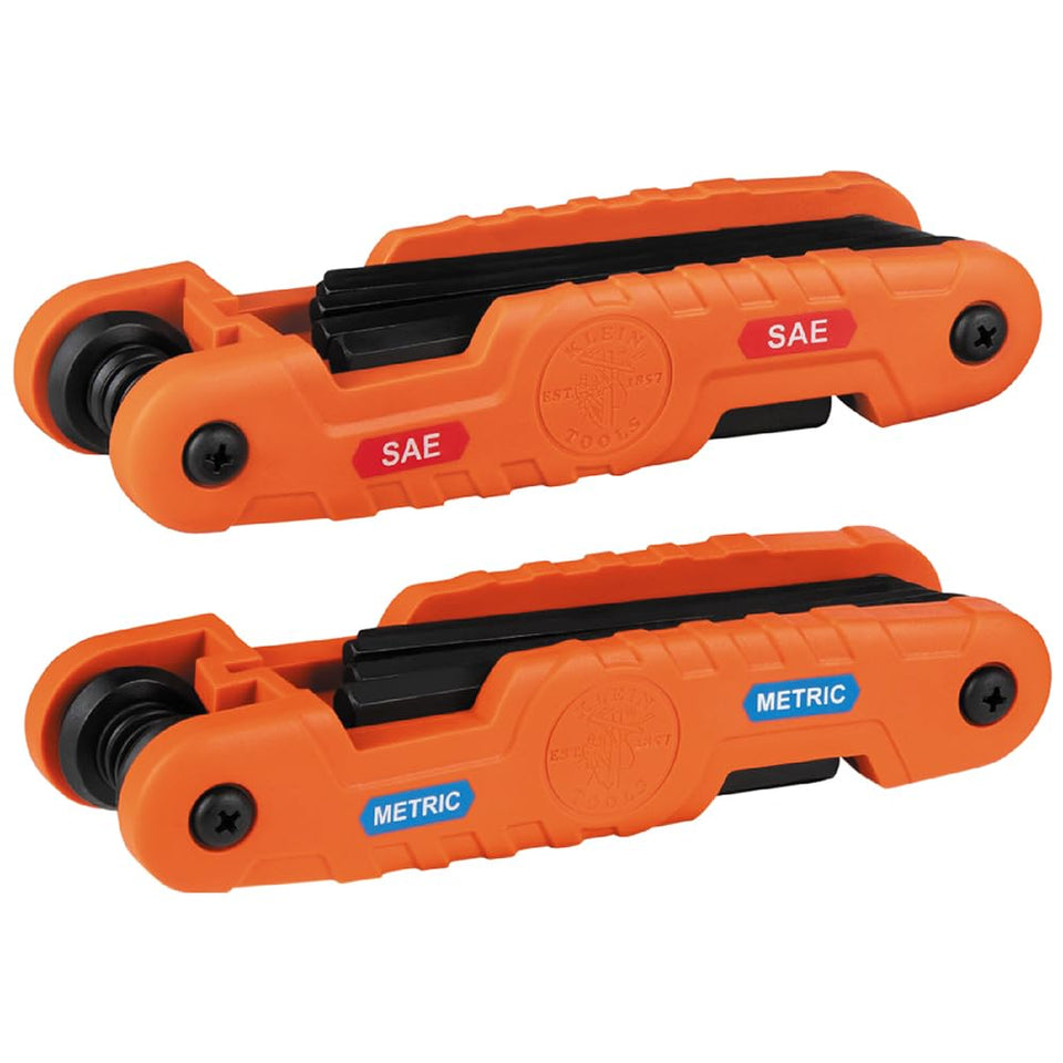 KLEIN TOOLS 70552 Pro Folding Hex Keys with extended reach for hard-to-reach fasteners.