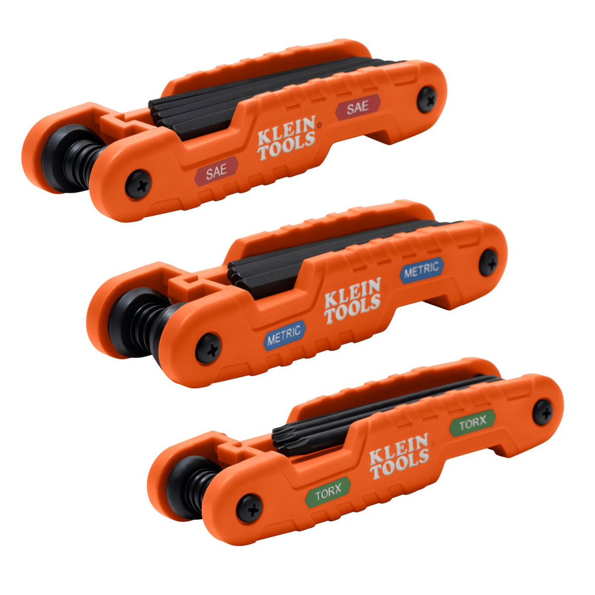 Klein Tools 70553 hex keys with extended reach blades for tight spaces