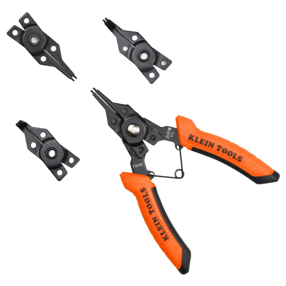Klein Tools 73066 straight head for precise internal and external snap rings.