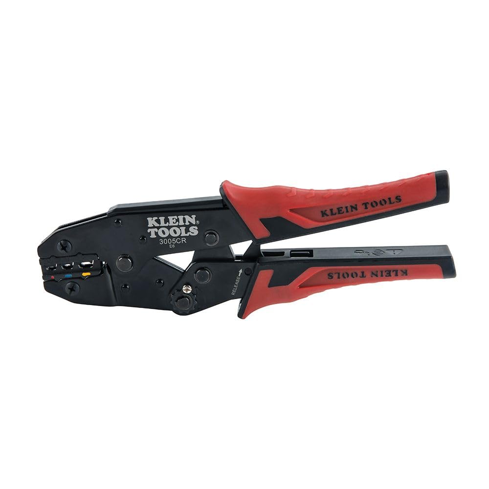 Klein Tools 80013 insulated terminal crimping on 10-22 AWG reliably