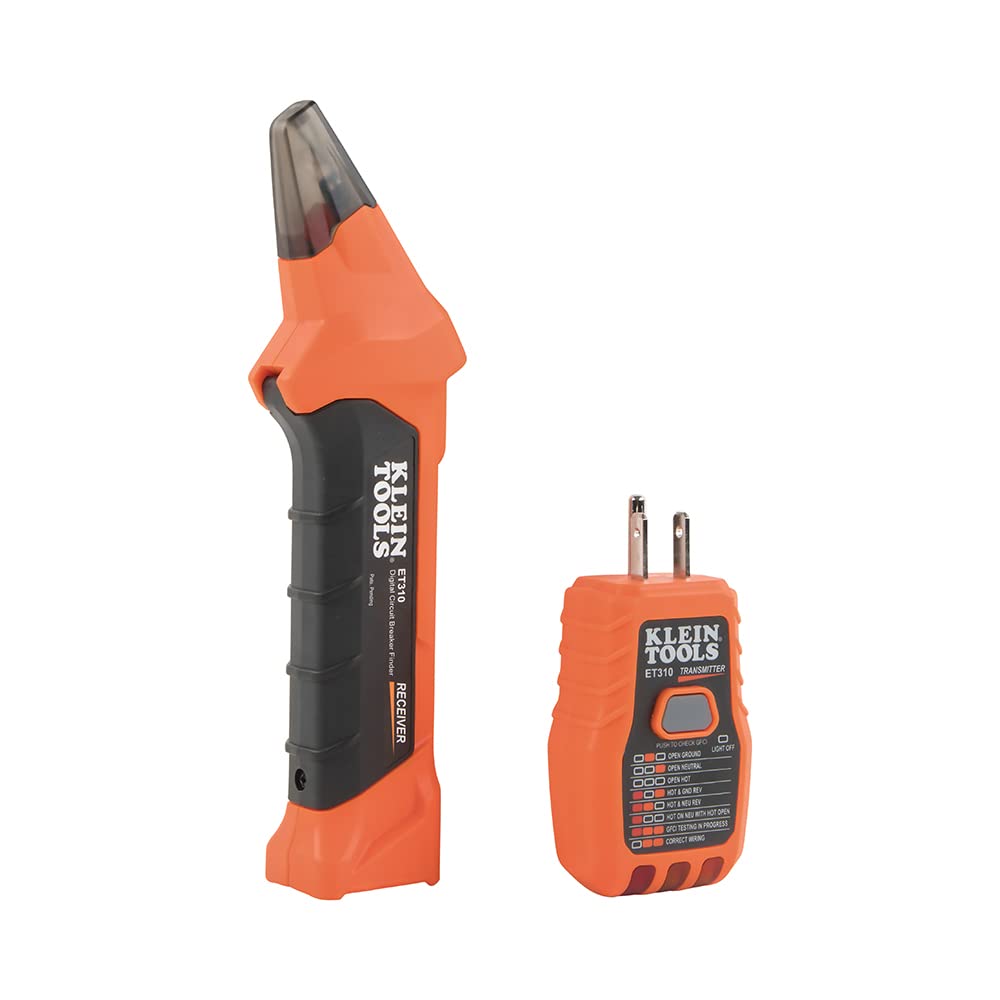 Klein Tools 80016 ET310 transmitter shown for efficient circuit identification