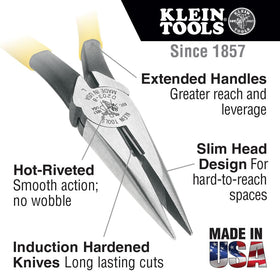 Klein Tools 80020 diagonal cutters close-up cutting edge for clean cuts
