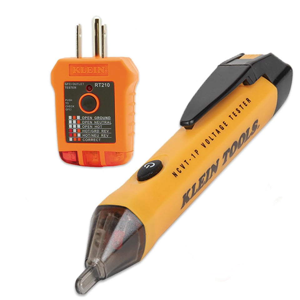 Klein Tools 80025 front view shows a compact testing kit for quick electrical checks.
