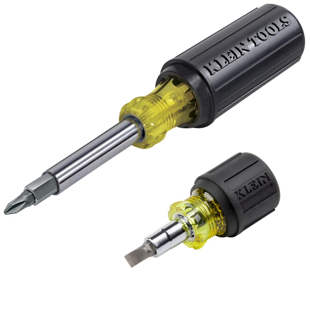Klein Tools 80027 11-in-1 screwdriver set with versatile bit tips for on-the-job adjustments