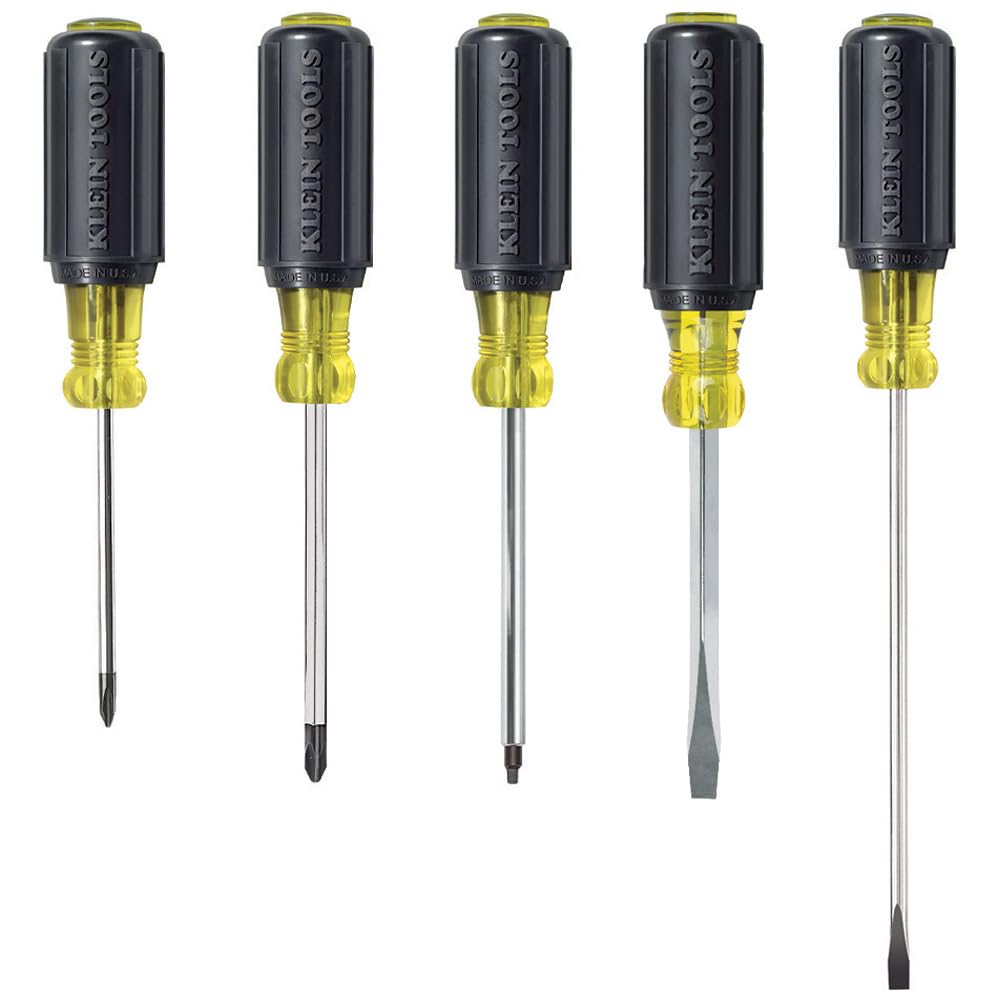 Klein Tools 80031 screwdrivers group shot showing a versatile, ready-to-use set for repairs