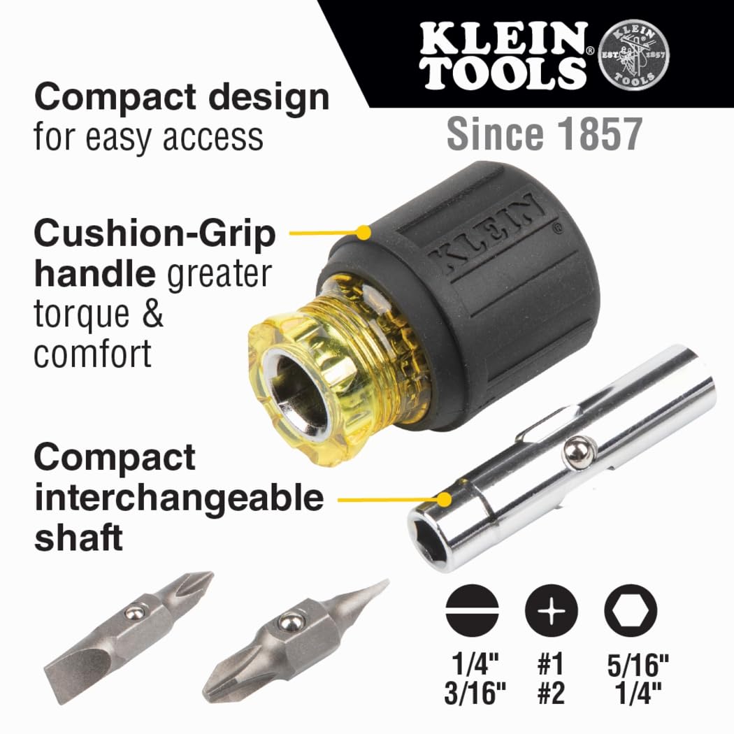 Klein Tools electronics screwdriver with swivel cap for precise electronics work.