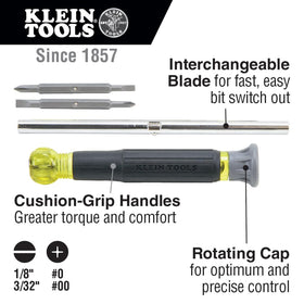 Klein Tools 80045 rare-earth magnets securely hold bits and fasteners.