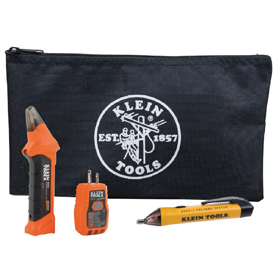Klein Tools 80064 AC kit box showing the complete 3-piece set for efficient field work