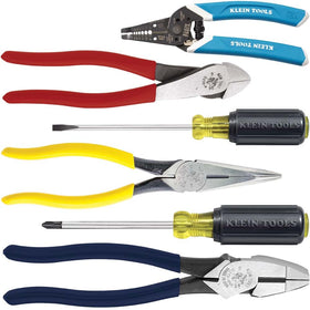 Klein Tools 80080 hand tool kit with screwdrivers for versatile electrical work.