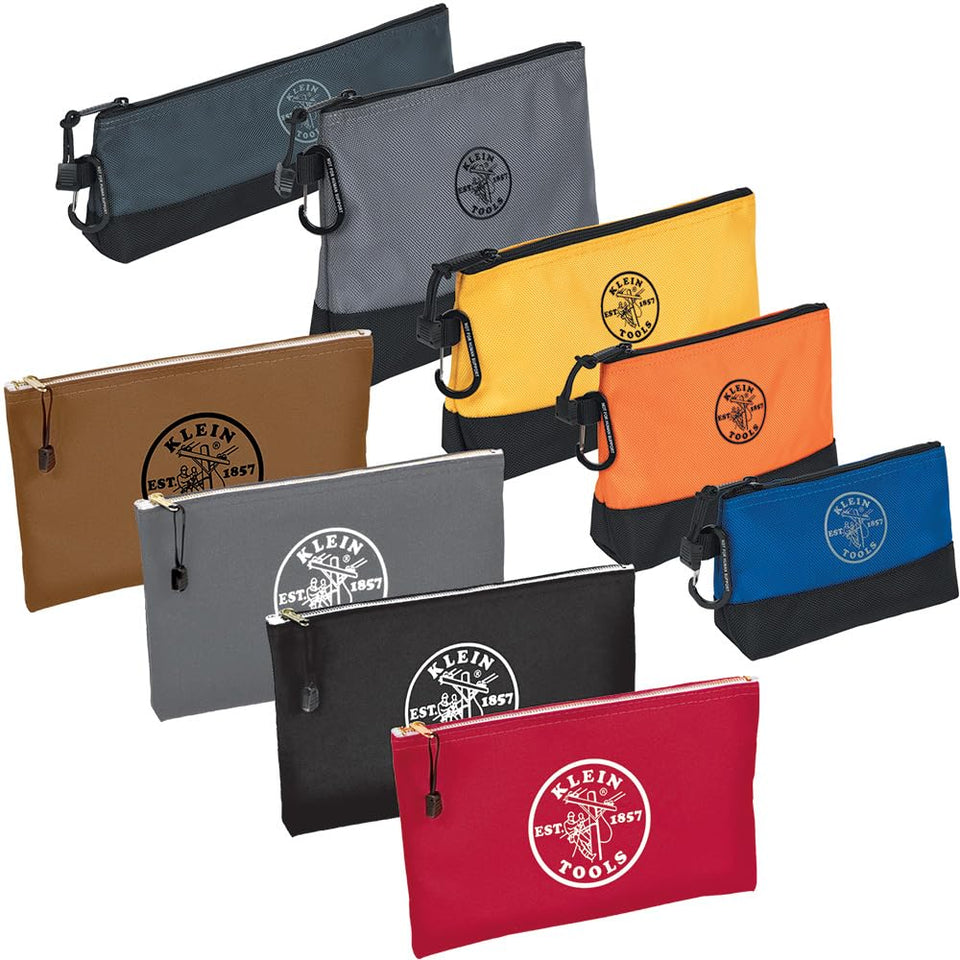 Klein Tools 80183 stand-up zipper bag with 2520d bottom protects tools from wear