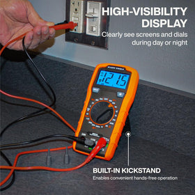 Klein Tools 80196 manual-ranging multimeter supports precise measurement selection