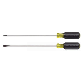 Klein Tools 85072 long blade screwdriver set for hard-to-reach fasteners in tight spaces