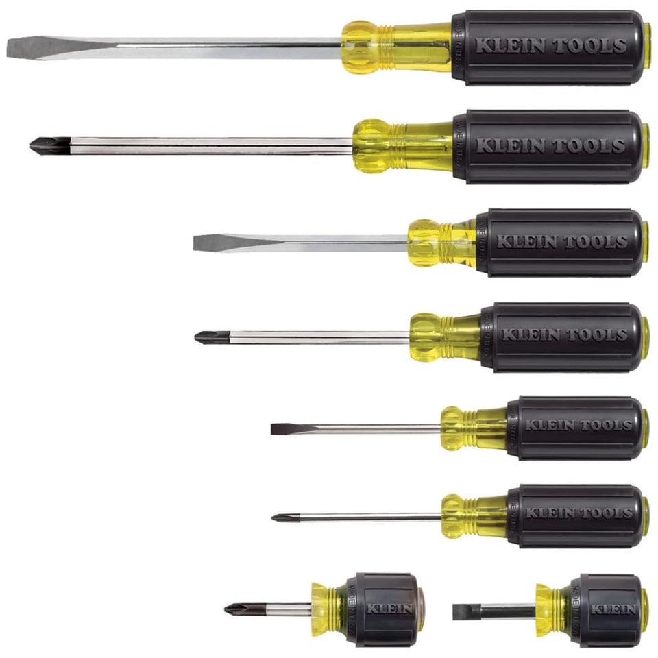 Klein Tools 85078 screwdriver set in packaging, ready for versatile on-the-go projects.