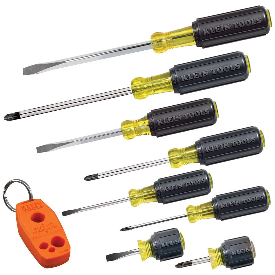 Klein Tools 85148 magnetizer/demagnetizer ready to magnetize screwdriver tips for fastener use