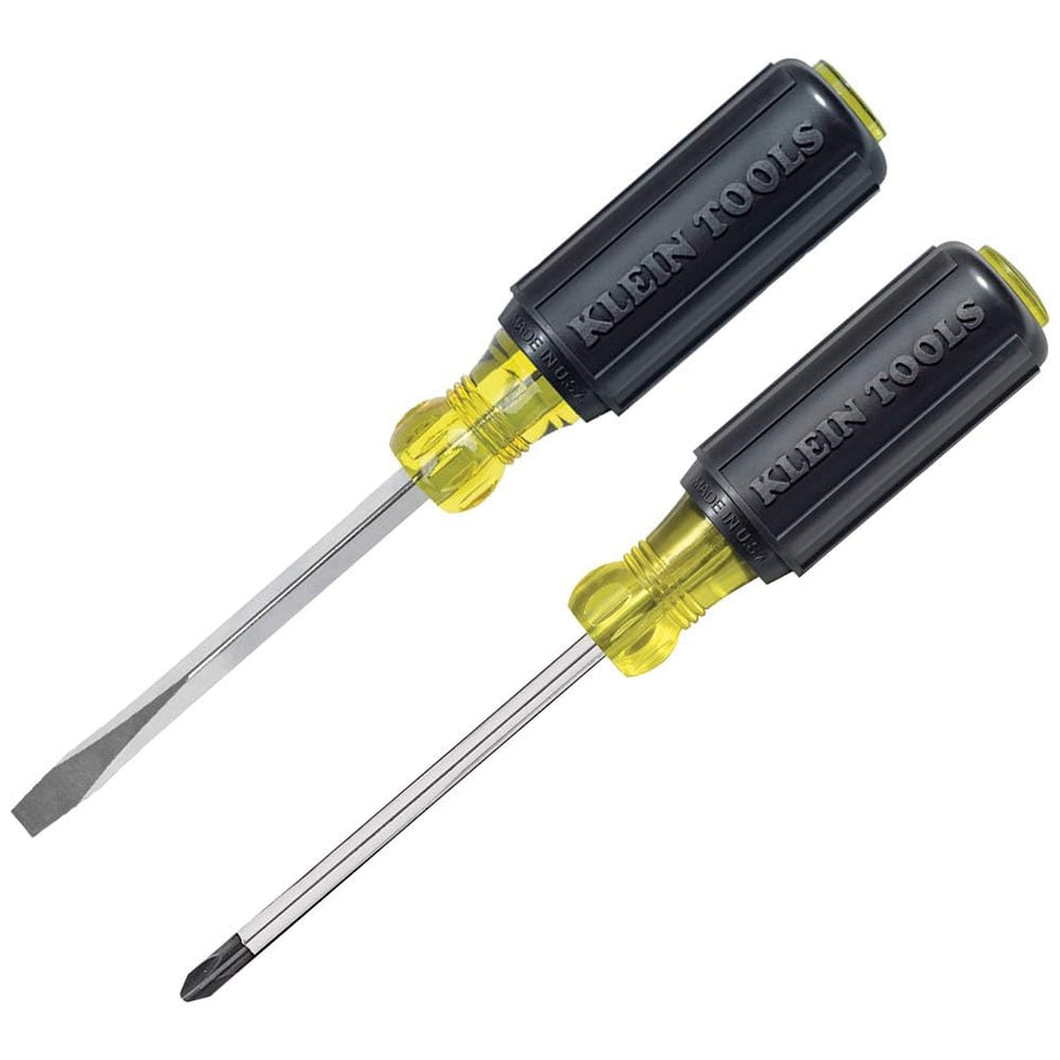 Klein Tools 85442 Phillips screwdriver with 4-inch round shank for precise driving.