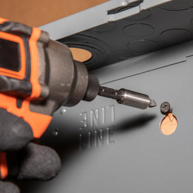Klein Tools 85515HD color-coded flip sockets aiding fast size recognition.