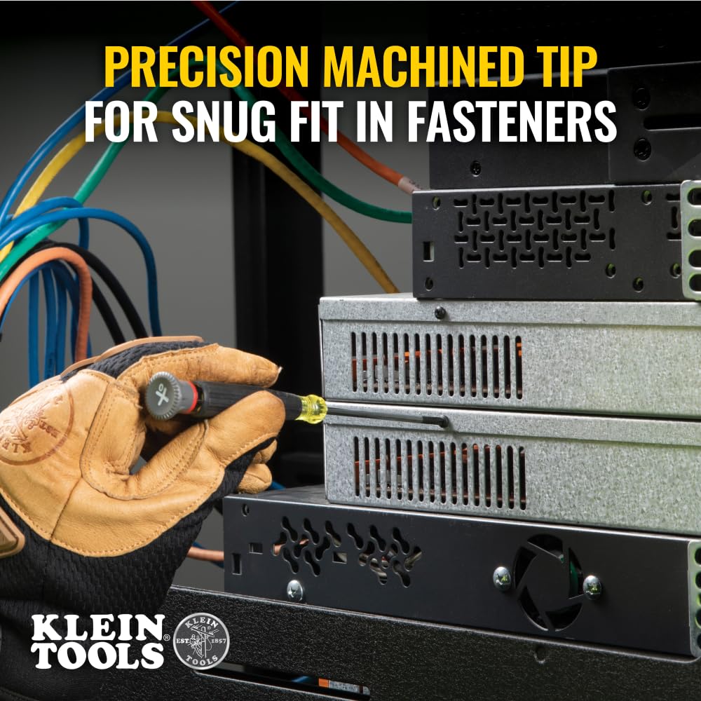 Klein Tools 85615 color-coded rings for quick tip identification.