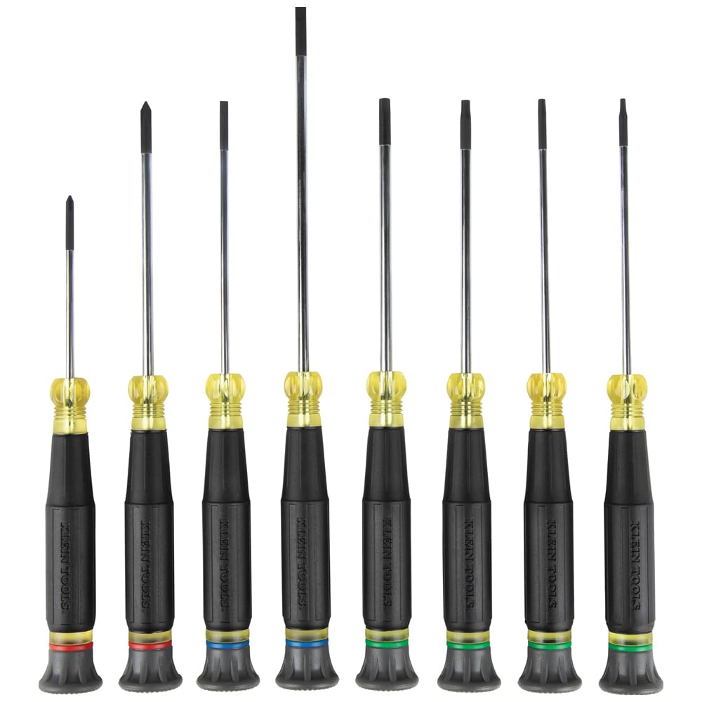 Klein Tools 85617 mini precision flat-tip screwdriver for tight spaces