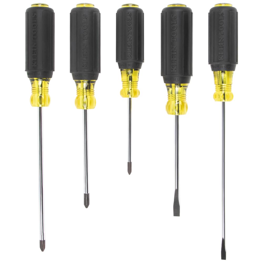 Klein Tools 85805 Tip-Ident caps help quick tip orientation during setup.