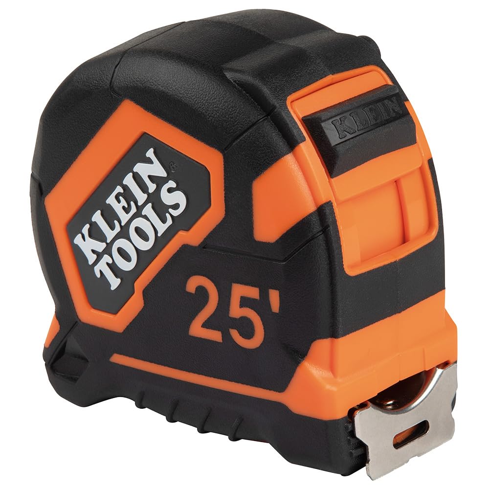 Klein Tools 9125 full tape-measure image shows rugged construction for jobsite durability.