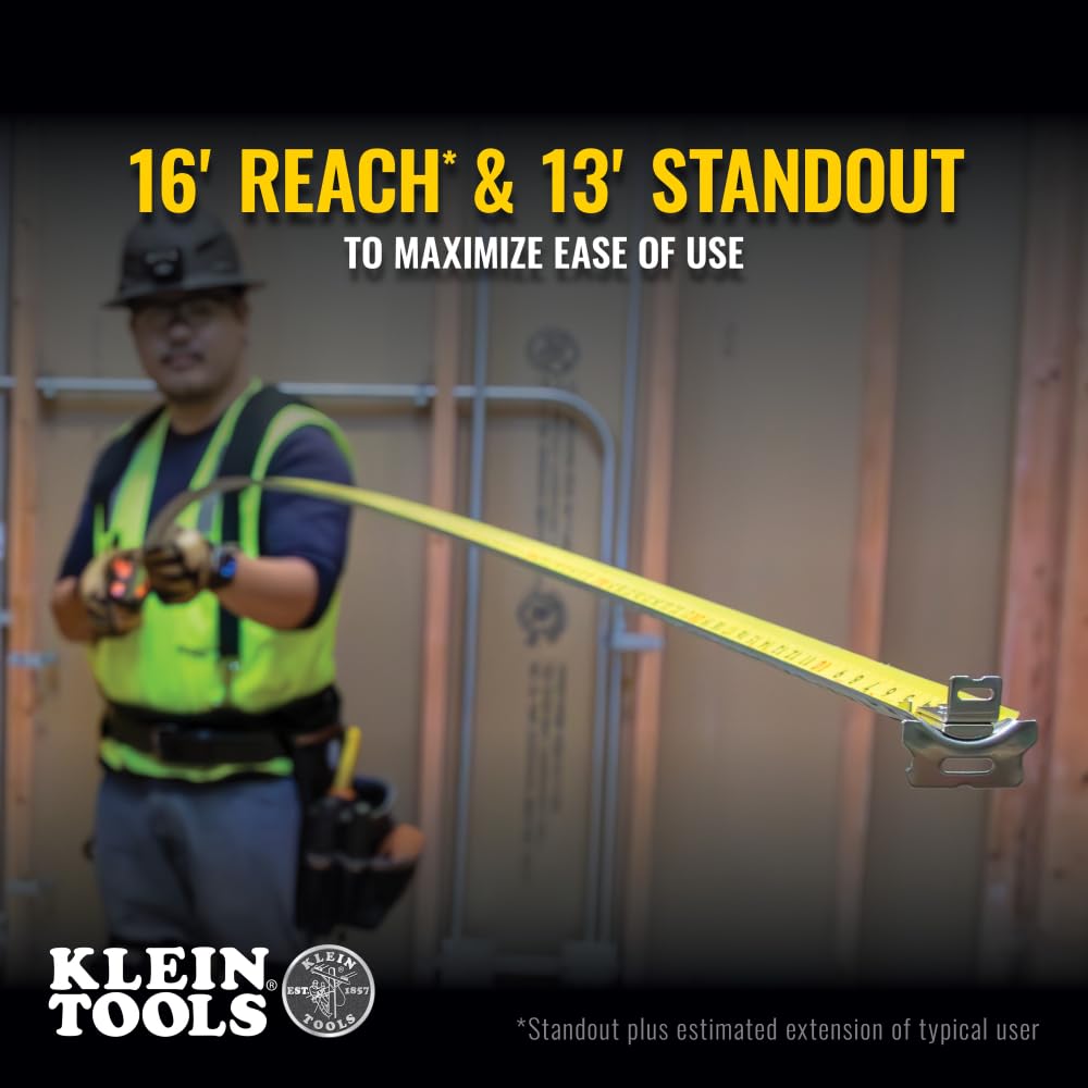 Front and back blade scales on Klein Tools 9225 enable versatile readings.