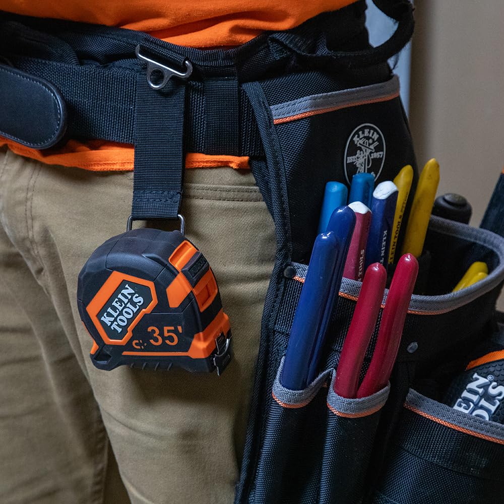 Klein Tools 9235 35-foot tape measure covers long measurement runs.