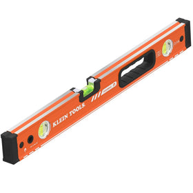 Klein Tools 93524MAG magnetic 24-inch box level with magnet track for quick alignment