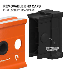 Klein Tools 93524MAG top-view vial window enables readability from multiple angles