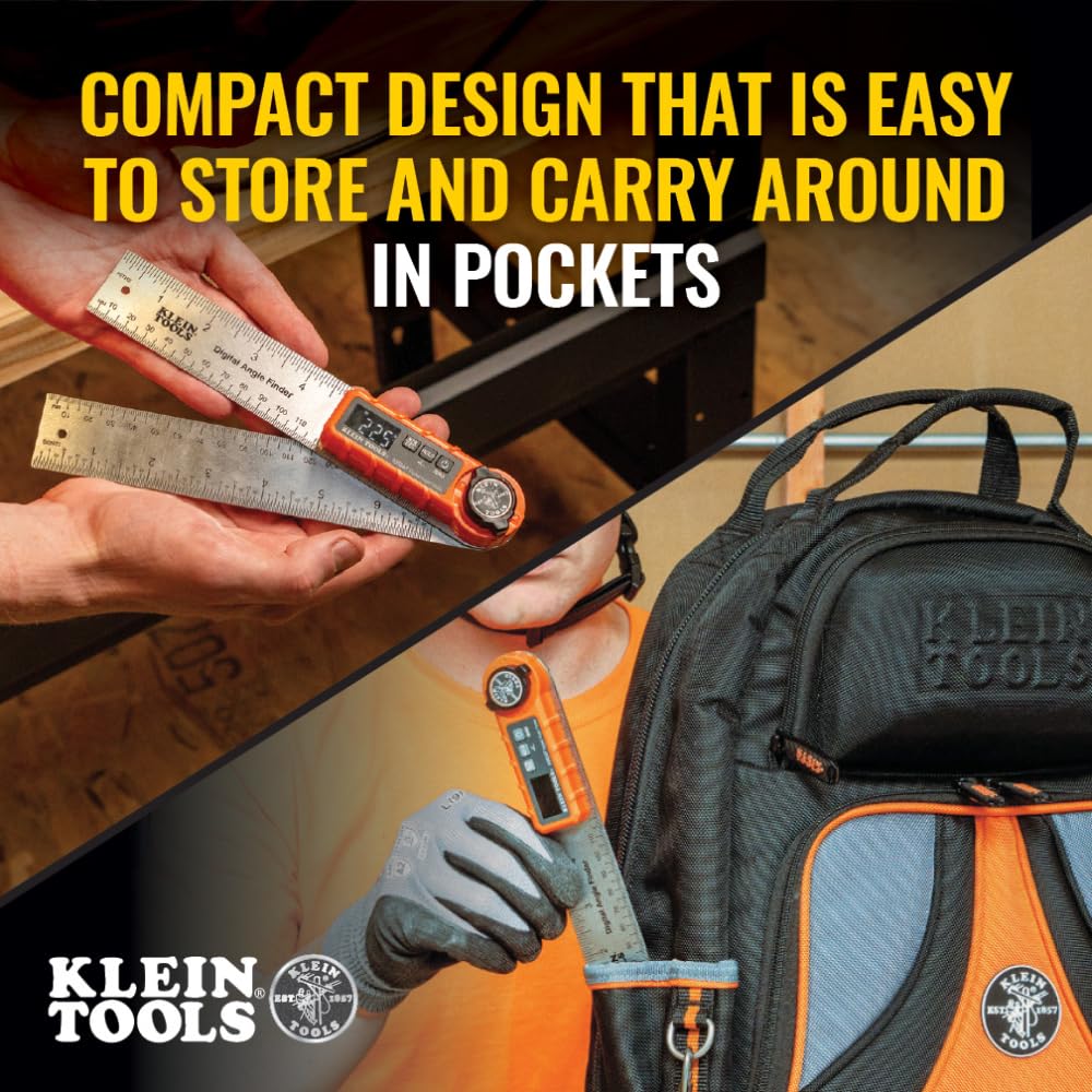 Klein Tools 935DAF miter saw protractor helps plan blade angle precisely