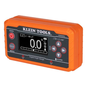 Klein Tools 935DAGL digital level display showing precise angle readout for quick setup