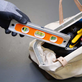 Klein Tools 935R level easy-to-read vials improve accuracy.
