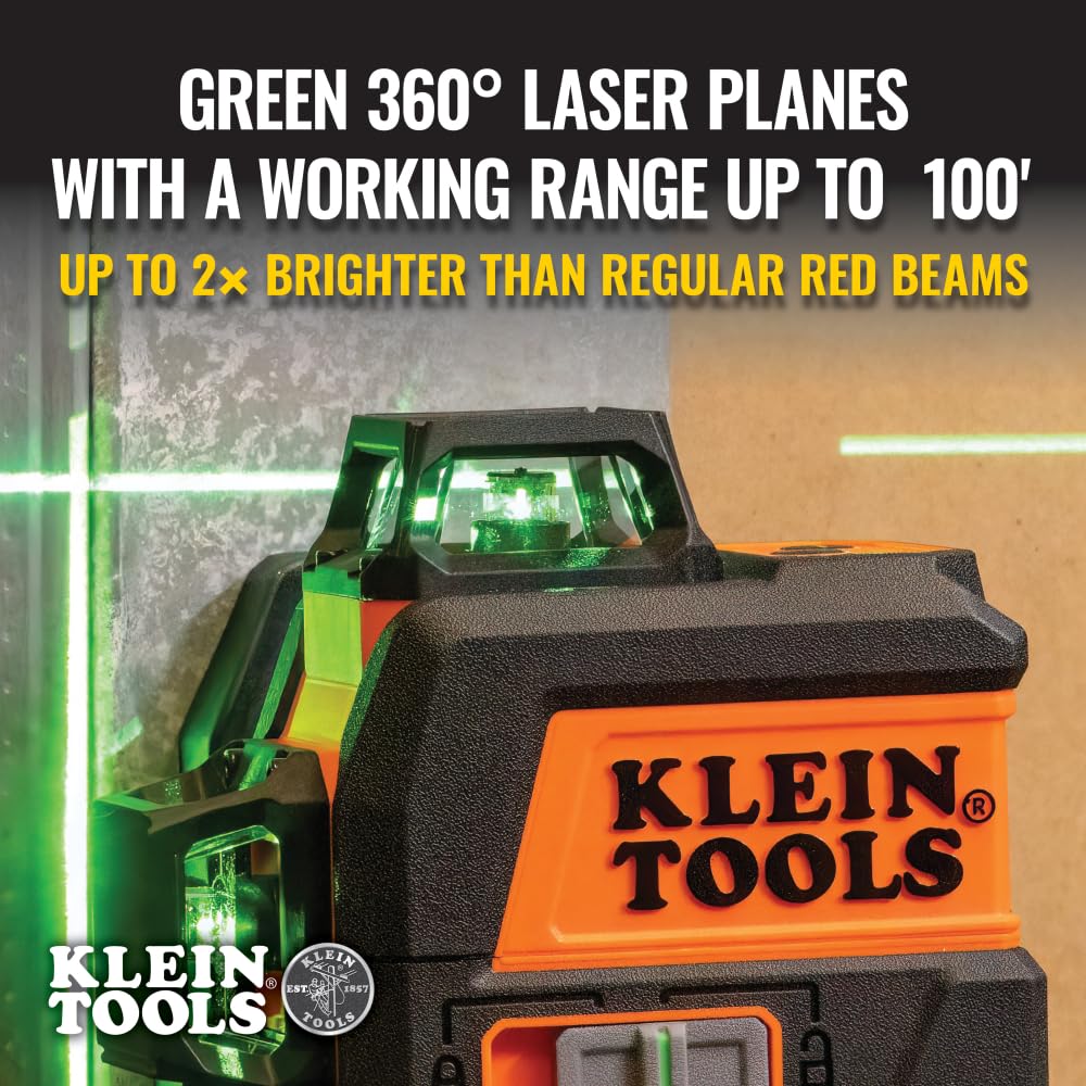 Klein Tools 93CPLG three-axis planes for multi-direction layout references