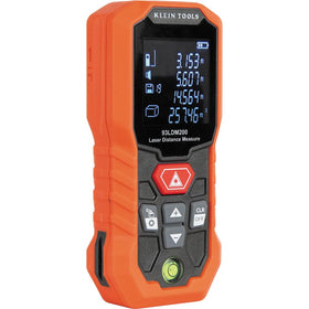 Klein Tools 93LDM200 front view, compact handheld laser distance measure for quick measurements.