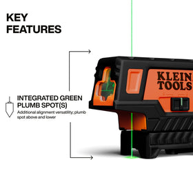 Klein Tools 93MCLPG plumb spot for vertical reference on walls and fixtures