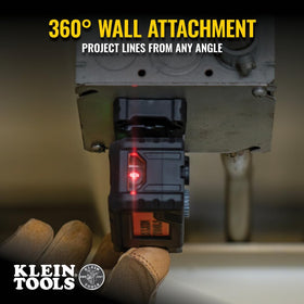 Klein Tools 93PTL fine-tuned horizontal and vertical adjustment for precise tweaks.