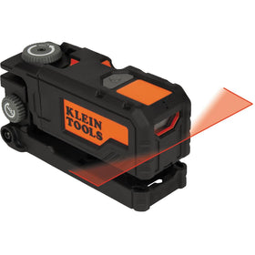 Klein Tools 93PTL magnetic pocket laser level for quick alignment on metal surfaces.