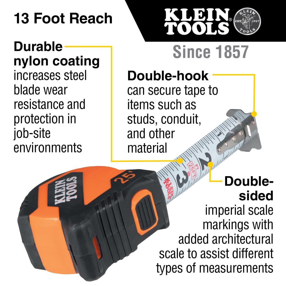 Klein Tools 9525 with durable nylon coating protects the blade during tough site work.