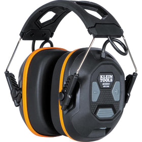 Klein Tools AESEM1 earmuffs front view, compact, work-ready design for all-day wear.