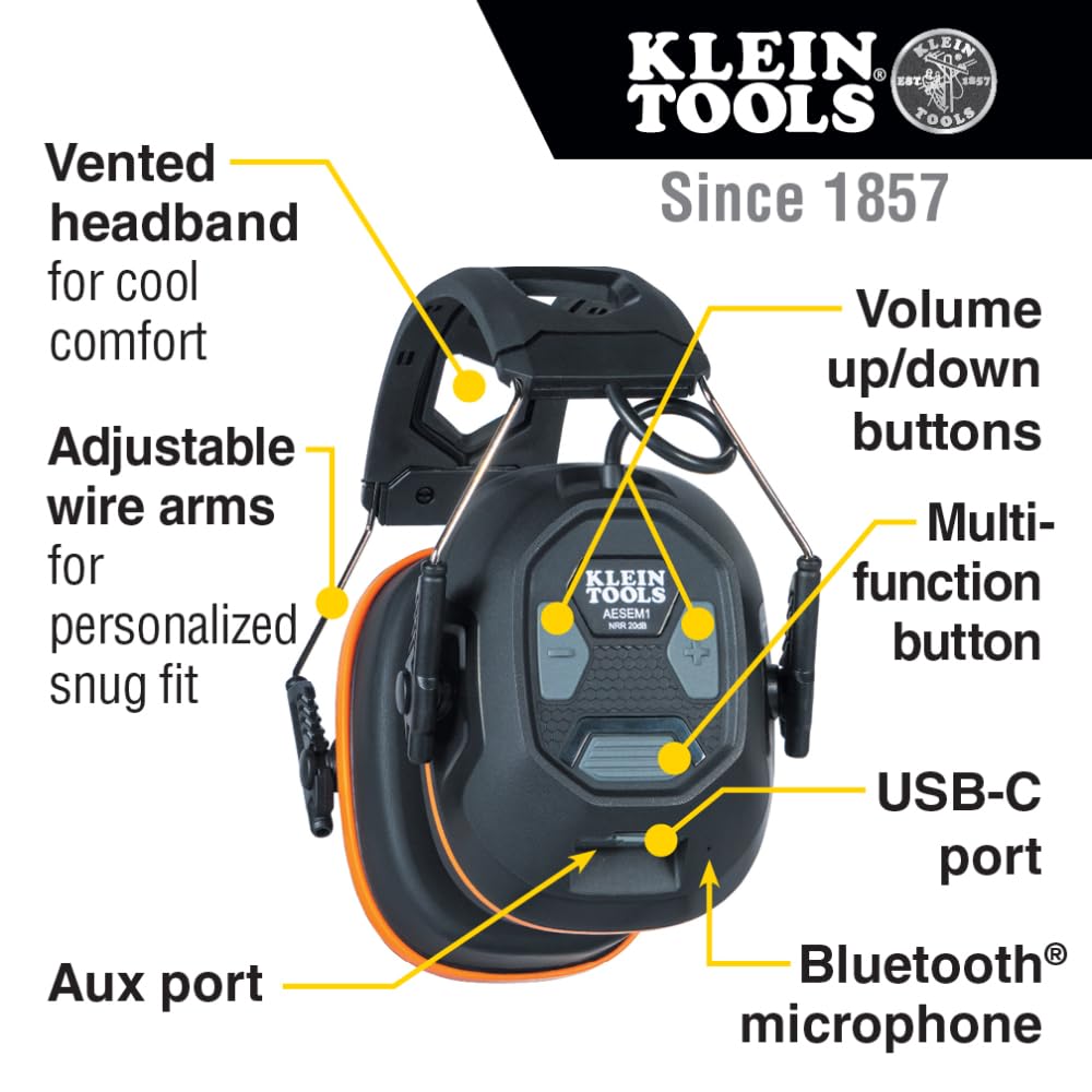 AESEM1 vented headband provides cooler comfort all day on site.