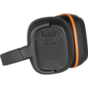 Klein Tools behind-the-head earmuffs with versatile design for varied head protection.