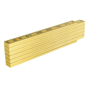 Klein Tools high-contrast black markings on yellow for visibility