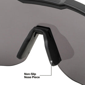 Klein Tools Blade Safety Glasses feature a comfortable, rubberized nose and stems for secure fit.