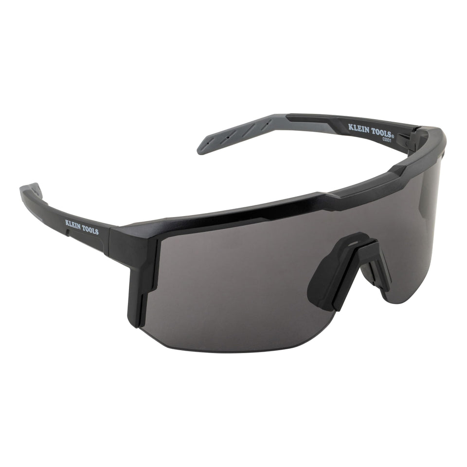 Klein Tools Blade Safety Glasses with wraparound design for full eye protection and comfort.