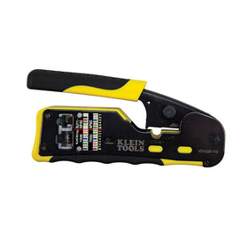 CAT6 pass-thru connectors from Klein Tools for clean terminations.